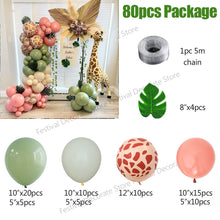 Load image into Gallery viewer, DIY Jungle Safari Balloon garland arch kit Kids Birthday Party
