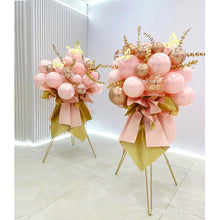 Load image into Gallery viewer, Pink balloon stand bouquets for bridal shower
