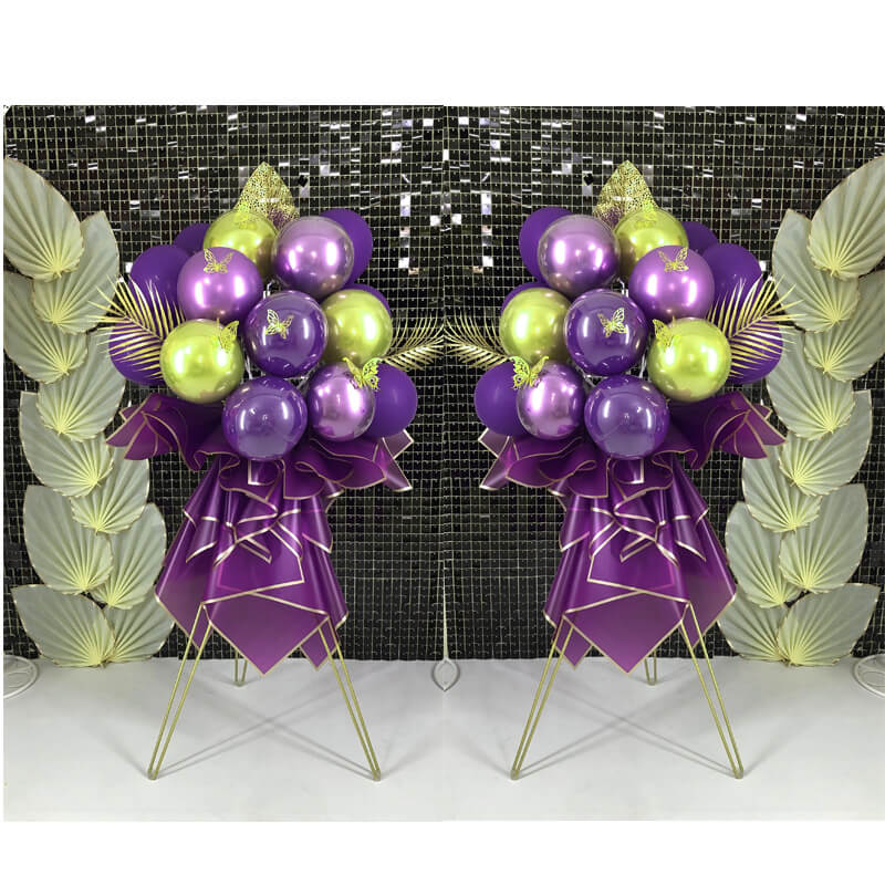 Unique balloon stand bouquets for a graduation celebration