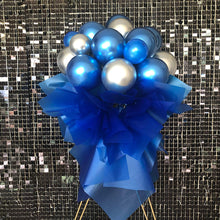 Load image into Gallery viewer, blue balloon stand bouquets for fathers day decorations

