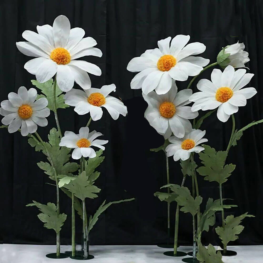 giant flowers large daisy set for event floral decor