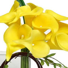 Load image into Gallery viewer, Navy Blue Picasso Calla Lilies Real Touch Flowers For Wedding Bouquets Centerpieces artificial flowers for wedding
