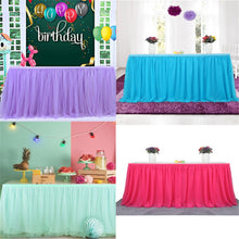 Load image into Gallery viewer, baby-shower-birthday-party-decor-tutu-table-cover-skirt
