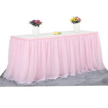 Load image into Gallery viewer, baby-shower-birthday-party-decor-tutu-table-cover-skirt
