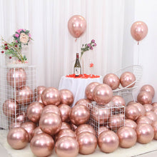 Load image into Gallery viewer, 25pcs Rose Gold Metal Balloon
