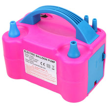 Load image into Gallery viewer, Double Hole Electric Balloon Inflator Pump
