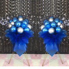 Load image into Gallery viewer, royal blue balloon stand bouquets for birthday party decor
