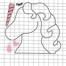 Load image into Gallery viewer, DIY unicorn balloon mosaic 
