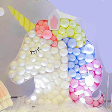 Load image into Gallery viewer, unicorn balloon mosaic for kids birthday party
