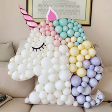 Load image into Gallery viewer, unicorn balloon mosaic for birthday party 
