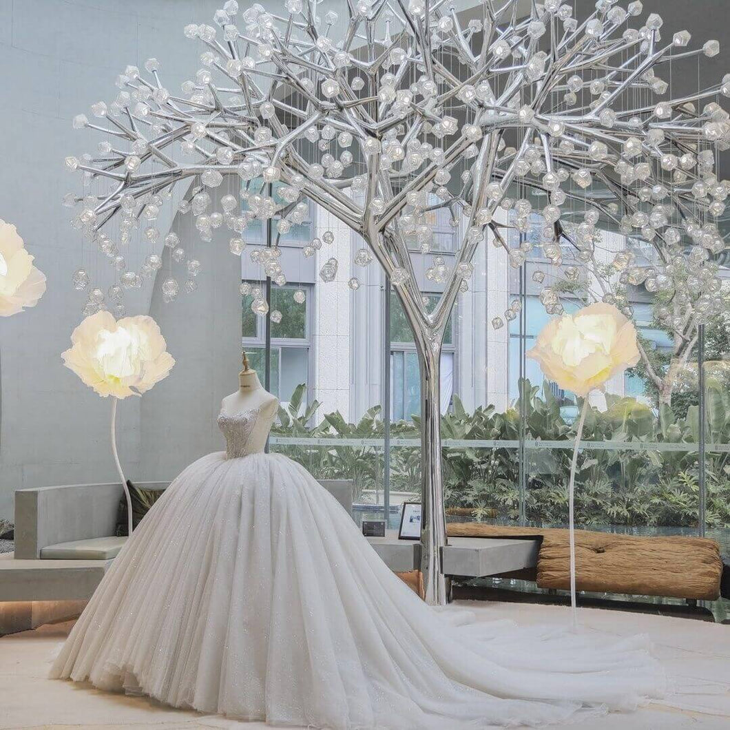 giant paper flower for store decor